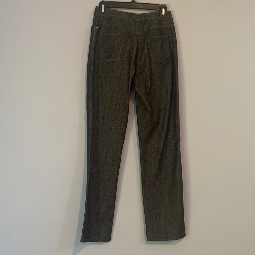 St. John Sport by Marie Gray Black Straight Leg Jeans - Picture 3 of 11